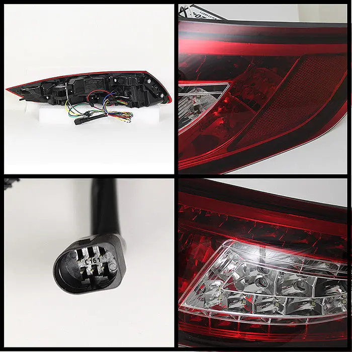 Spyder 05-08 Porsche 997 Led Tail Lights Red 2