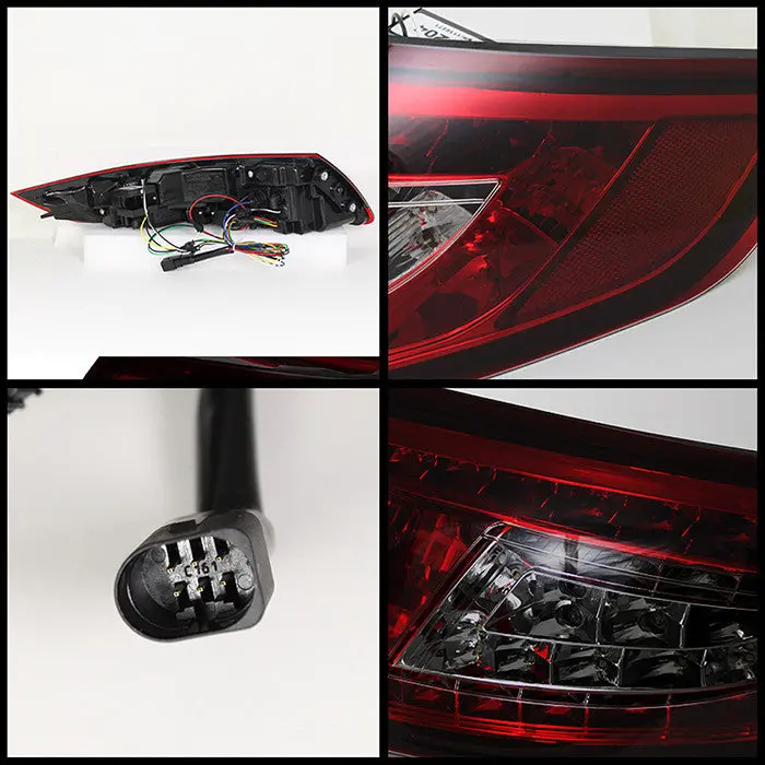 Spyder 05-08 Porsche 997 Led Tail Lights Red Smoked 2