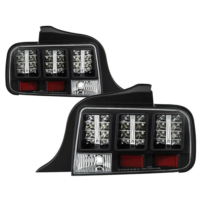 Spyder 05-09 Ford Mustang Led Tail Lights Black 1