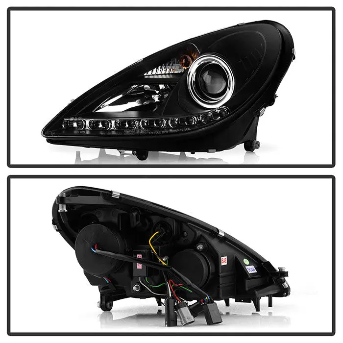 Spyder 05-10 Mercedes Slk Projector Headlights Led Black Oem Xenon 2