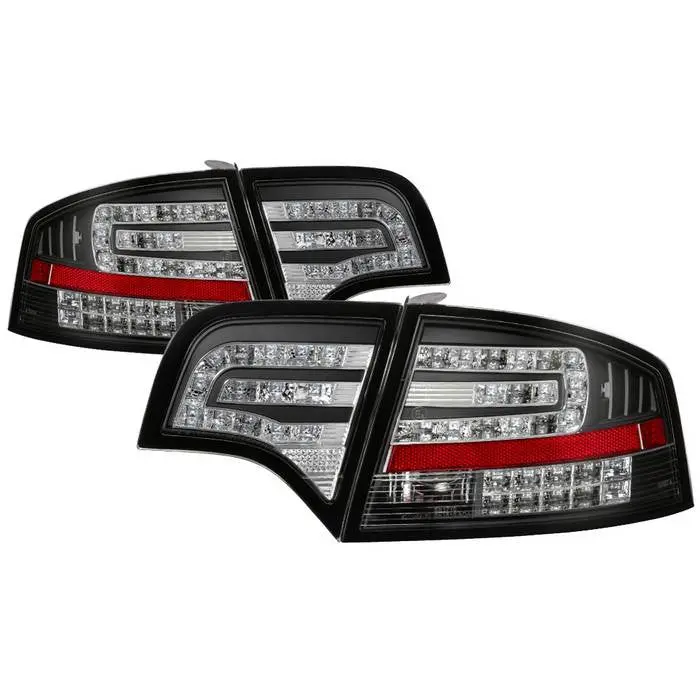 Spyder 06-08 Audi A4 4Dr Led Tail Lights Black 1