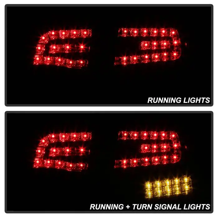 Spyder 06-08 Audi A4 4Dr Led Tail Lights Black 2