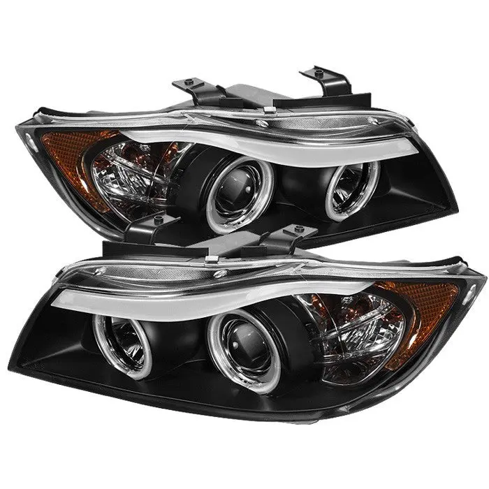 Spyder 06-08 Bmw 3-Series E90 4Dr Projector Headlights Ccfl Black 1