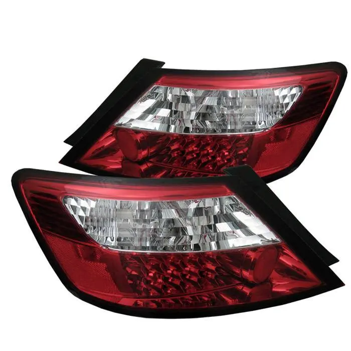 Spyder 06-08 Honda Civic 2Dr Led Tail Lights Red 1