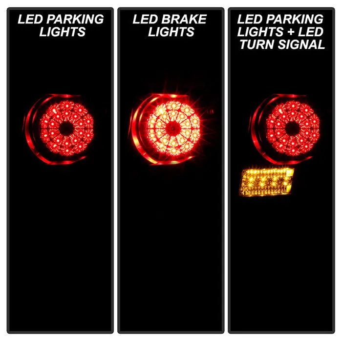 Spyder 06-09 Land Rover Range Rover Sport Led Tail Lights Black 2