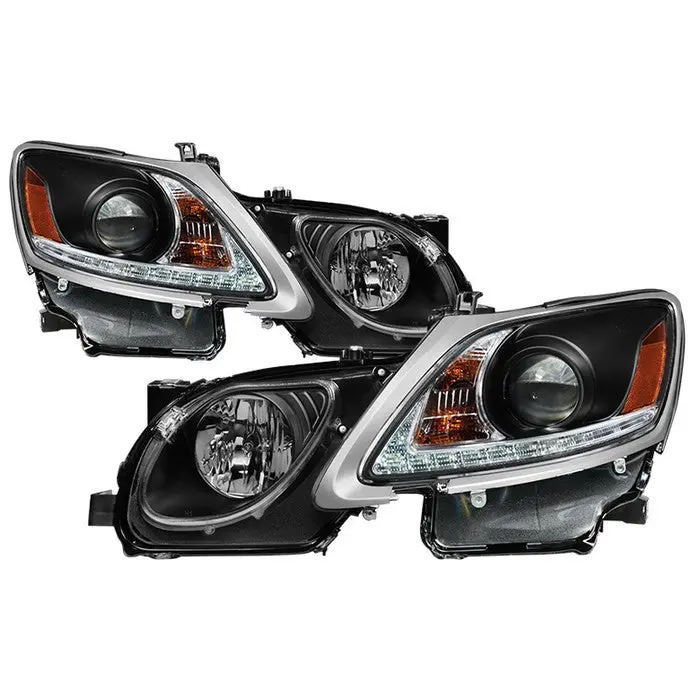 Spyder 06-11 Lexus Gs300 Gs350 Gs450 Gs460 Projector Headlights Black 1