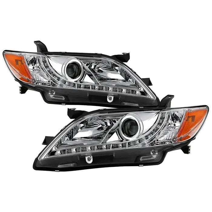 Spyder 07–09 Toyota Camry Projector Headlights Led Drl Chrome 1