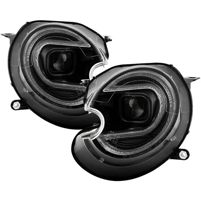 Spyder 07-12 Mini Cooper Projector Headlights V2 Black 1