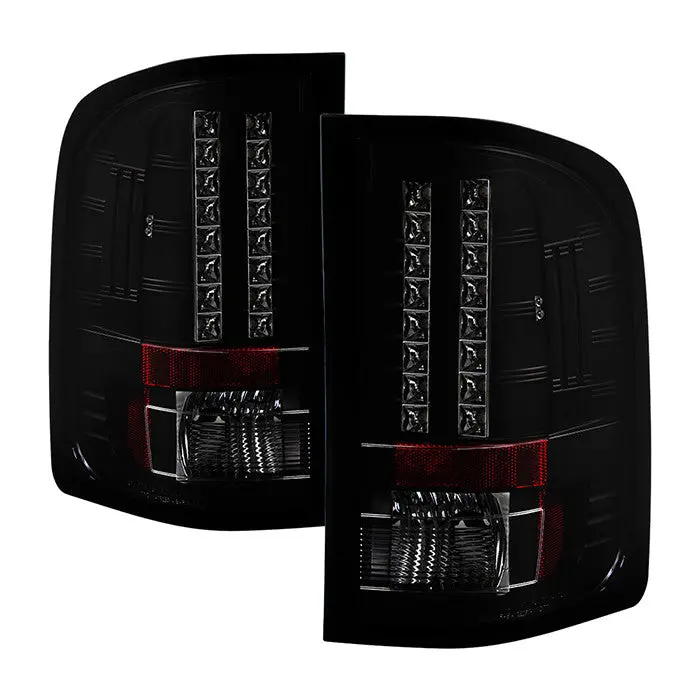 Spyder 07-13 Chevy Silverado 1500 2500Hd 3500Hd Led Tail Lights Smoked 1