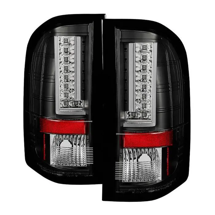 Spyder 07-13 Chevy Silverado Led Tail Lights V2 Black 1