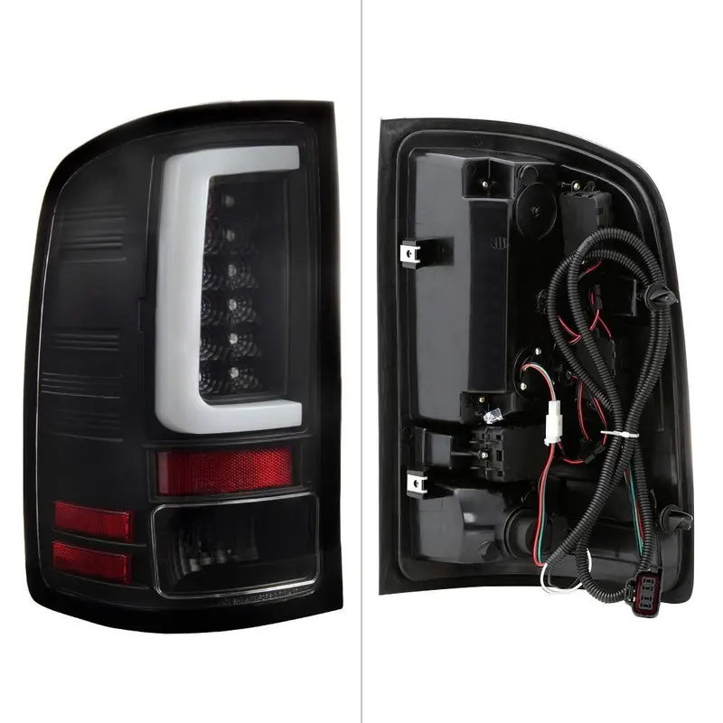 Spyder 07-13 Gmc Sierra 1500 2500Hd 3500Hd Tail Lights Led Bar Black 2