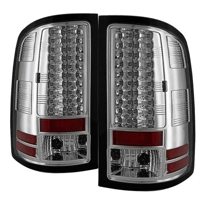 Spyder 07-13 Gmc Sierra 1500 2500Hd 3500Hd Tail Lights Led Bar Chrome 1