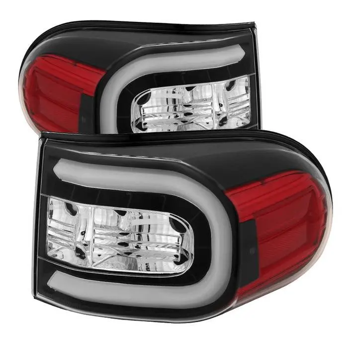 Spyder 07-13 Toyota Fj Cruiser Tail Lights Led Bar Black 1
