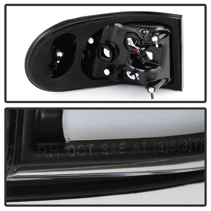Spyder 07-13 Toyota Fj Cruiser Tail Lights Led Bar Black 2