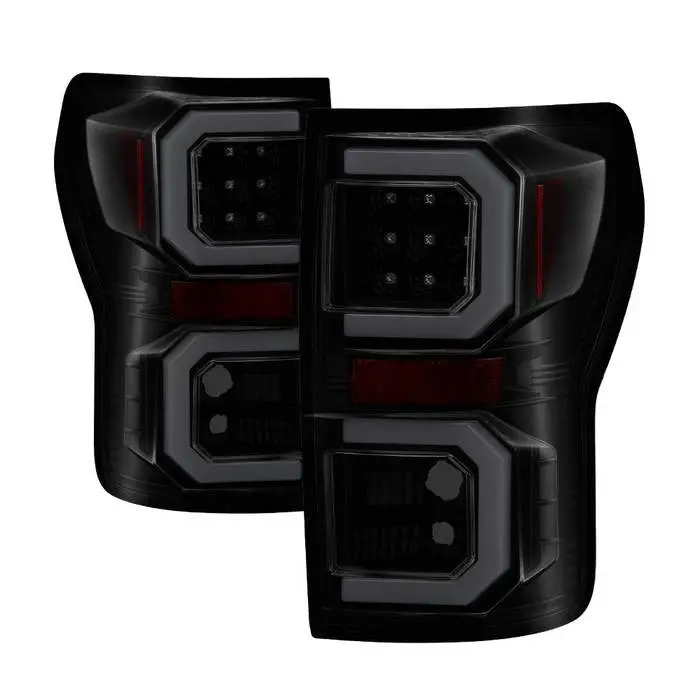 Spyder 07-13 Toyota Tundra Tail Lights Led Bar V2 Smoked 1