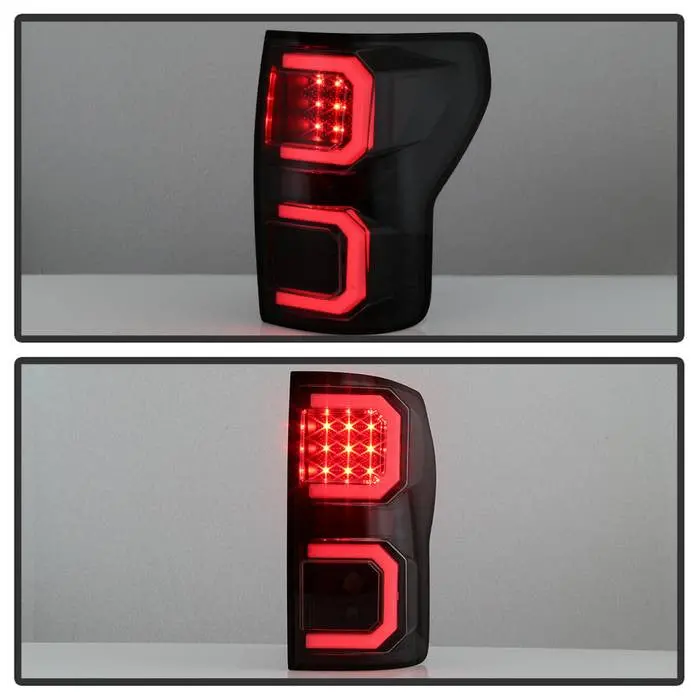 Spyder 07-13 Toyota Tundra Tail Lights Led Bar V2 Smoked 2