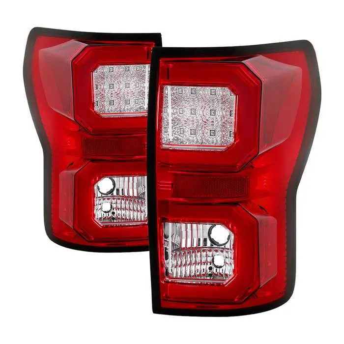 Spyder 07-13 Toyota Tundra V2 Tail Lights Led Bar Red 1