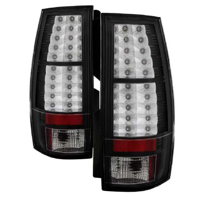 Spyder 07-14 Chevy Suburban Tahoe Led Tail Lights Black 1