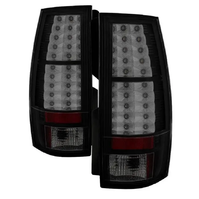 Spyder 07-14 Chevy Suburban Tahoe Led Tail Lights Smoked 1