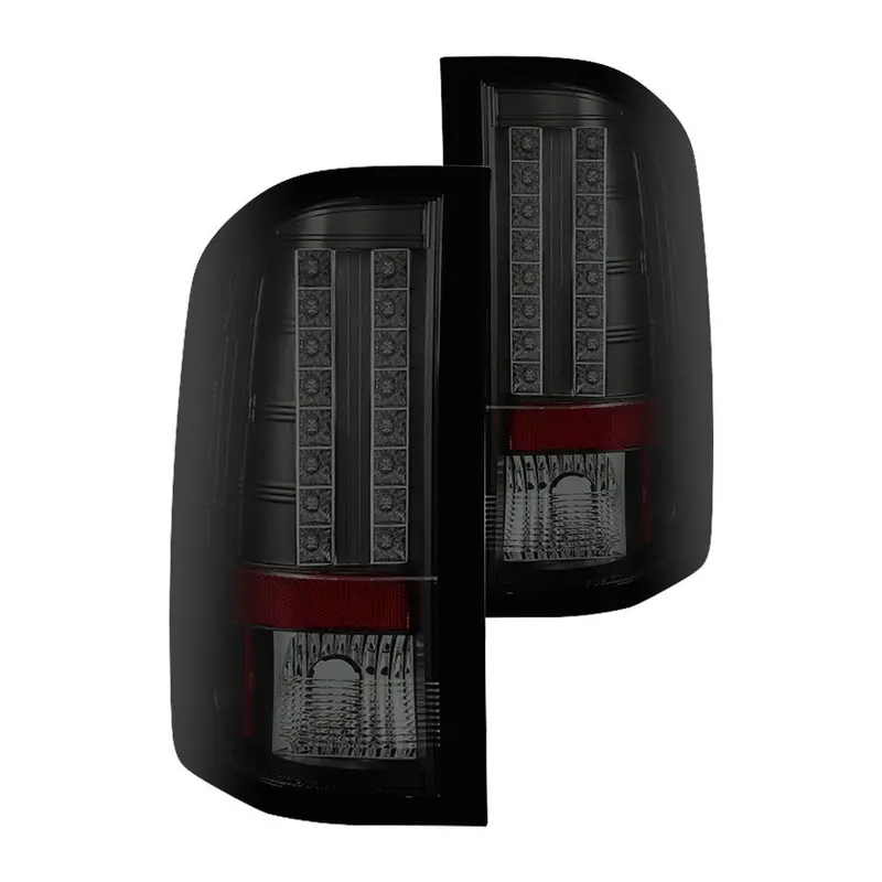 Spyder 07-14 Gmc Sierra 3500Hd Dually Led Tail Lights Black Smoked 1