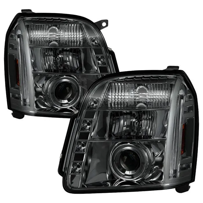 Spyder 07-14 Gmc Yukon Denali Projector Headlights Smoked 1