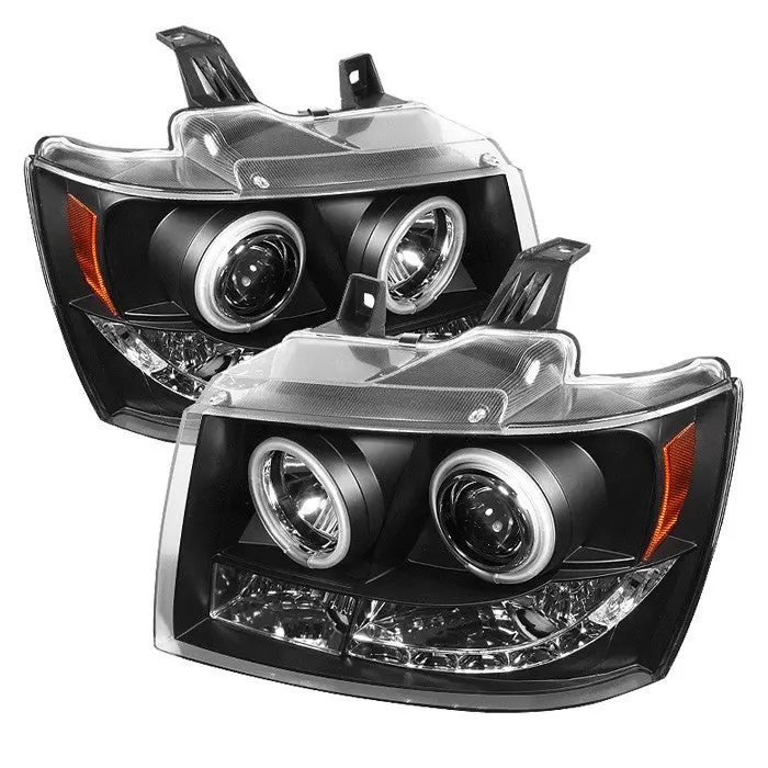 Spyder 07-14 Tahoe/Suburban Projector Headlights Ccfl Black 1