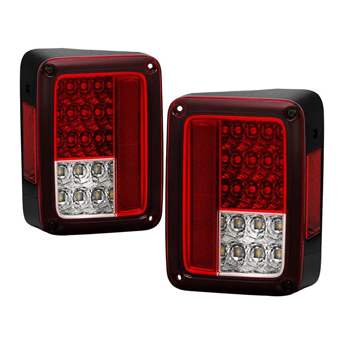 Spyder 07-18 Jeep Wrangler Jk Jku Led Tail Lights Red 1