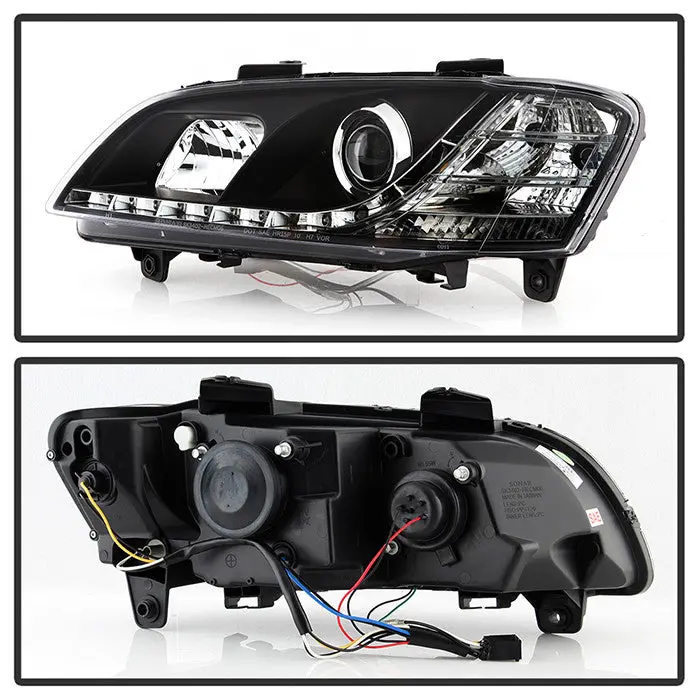 Spyder 08-09 Pontiac G8 Projector Headlights Drl Black 2