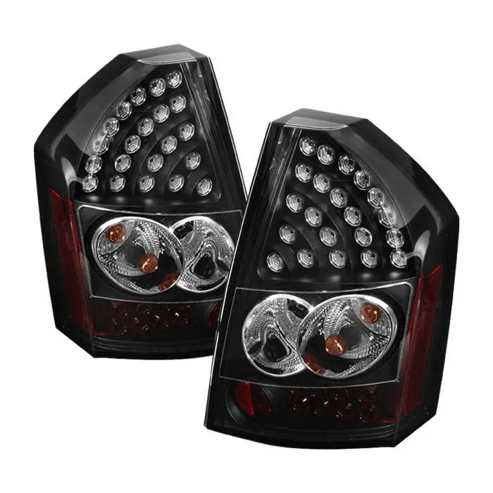 Spyder 08-10 Chrysler 300C Led Tail Lights Black 1