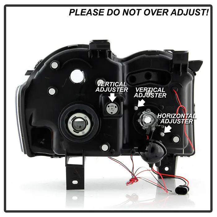 Spyder 08-10 Jeep Grand Cherokee Projector Headlights Black 2