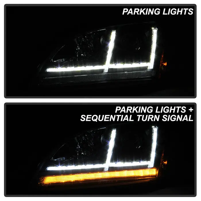 Spyder 08-11 Audi Tt Projector Headlights Sequential Afs Xenon Black 2