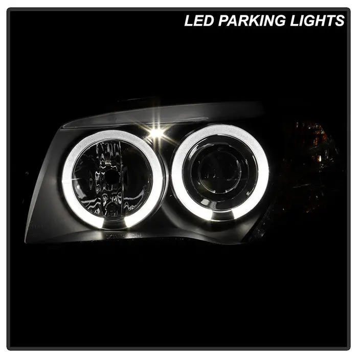 Spyder 08-11 Bmw 1-Series E87 Halo Projector Headlights Black 2
