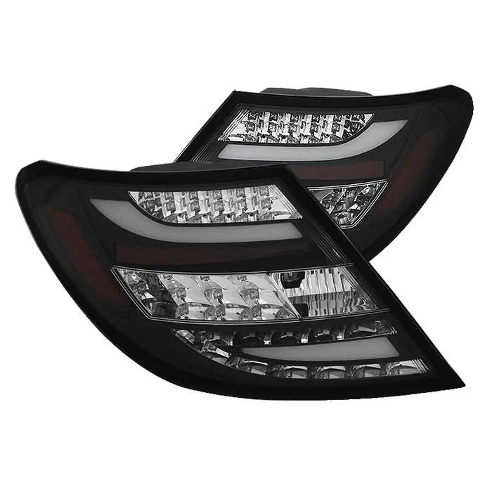Spyder 08-11 Mercedes C-Class W204 Led Tail Lights Black Incandescent 1