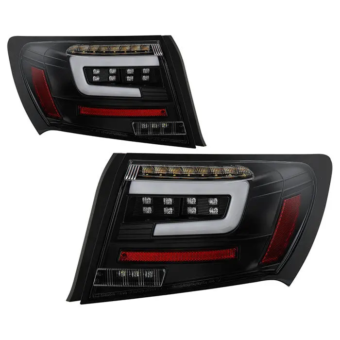Spyder 08-11 Subaru Impreza Wrx 4Dr Led Tail Lights Black 1