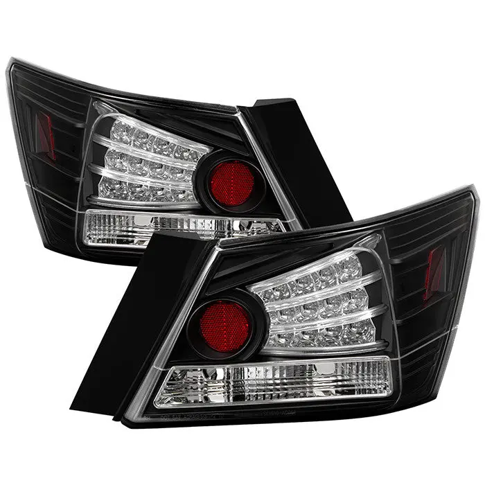 Spyder 08-12 Honda Accord 4Dr Led Tail Lights Black 1