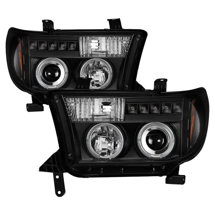 Spyder 08–13 Toyota Tundra Sequoia Projector Headlights Led Black 1