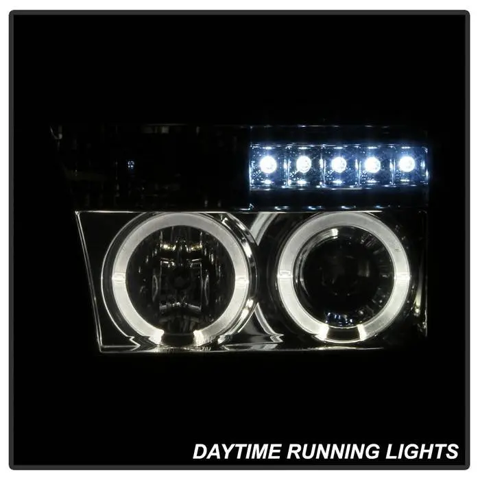 Spyder 08–13 Toyota Tundra Sequoia Projector Headlights Led Smoked 2