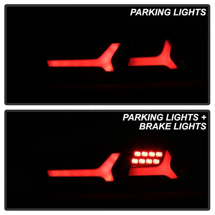 Spyder 08-14 Mitsubishi Lancer Evo X V2 Led Tail Lights Black 2