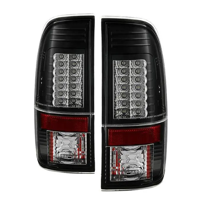 Spyder 08–16 Ford F-250/F-350/F-450 Led Tail Lights V2 Black 1