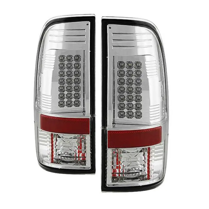 Spyder 08-16 Ford Super Duty F250 F350 F450 Led Tail Lights Chrome 1