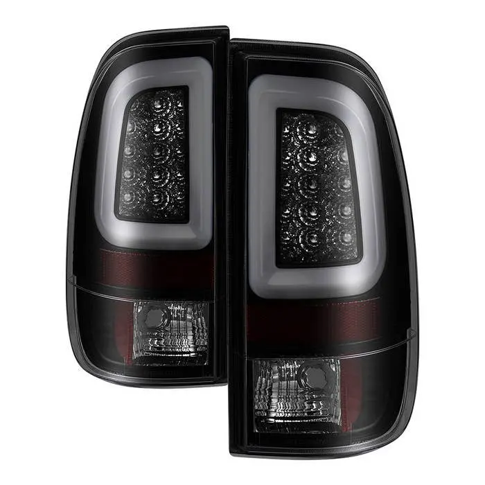 Spyder 08-16 Ford Super Duty F250 F350 F450 Tail Lights Led Bar Black Sm 1