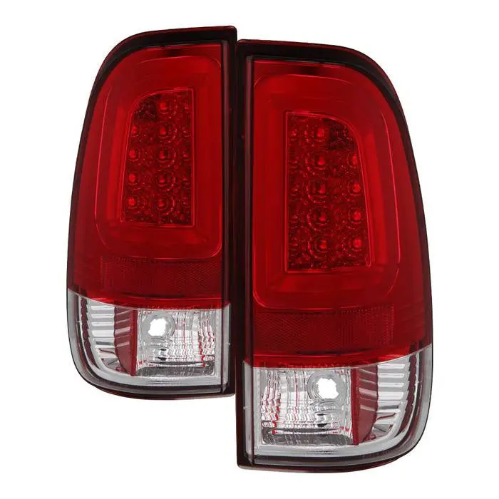 Spyder 08-16 Ford Super Duty F250 F350 F450 V3 Tail Lights Led Bar Red 1