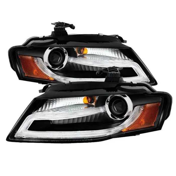 Spyder 09-12 Audi A4 Projector Headlights Led Black Oem Xenon 1
