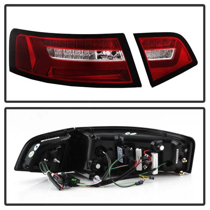Spyder 09-12 Audi A6 Led Tail Lights Red 2