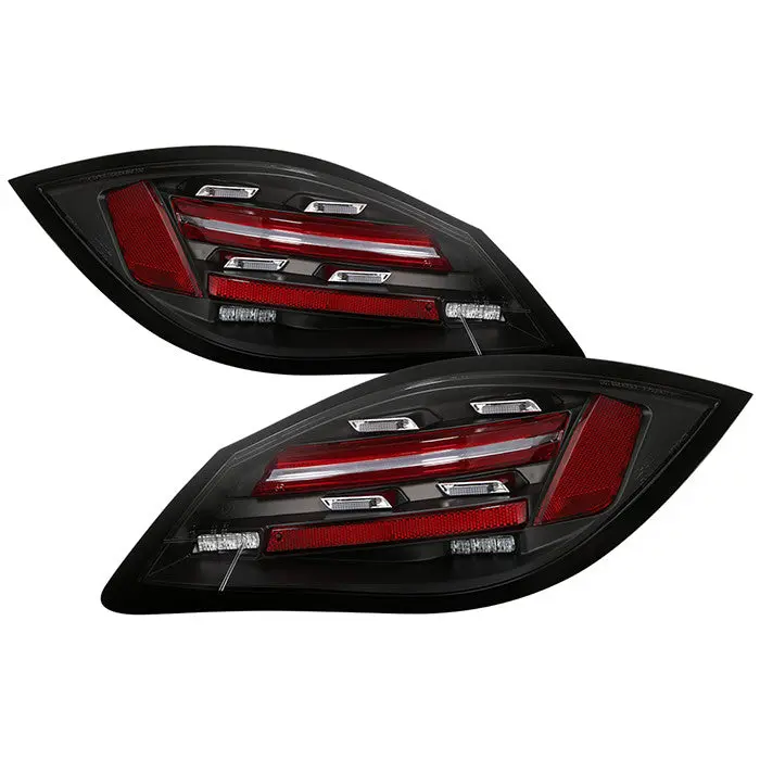 Spyder 09-12 Porsche Cayman Boxster 987 Led Tail Lights Seq Black 1
