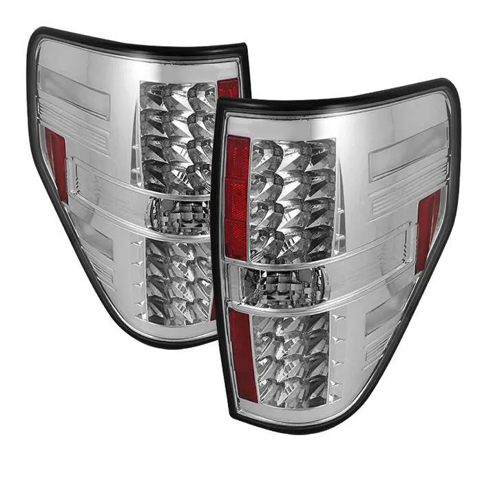 Spyder 09-14 Ford F150 Led Tail Lights Chrome 1