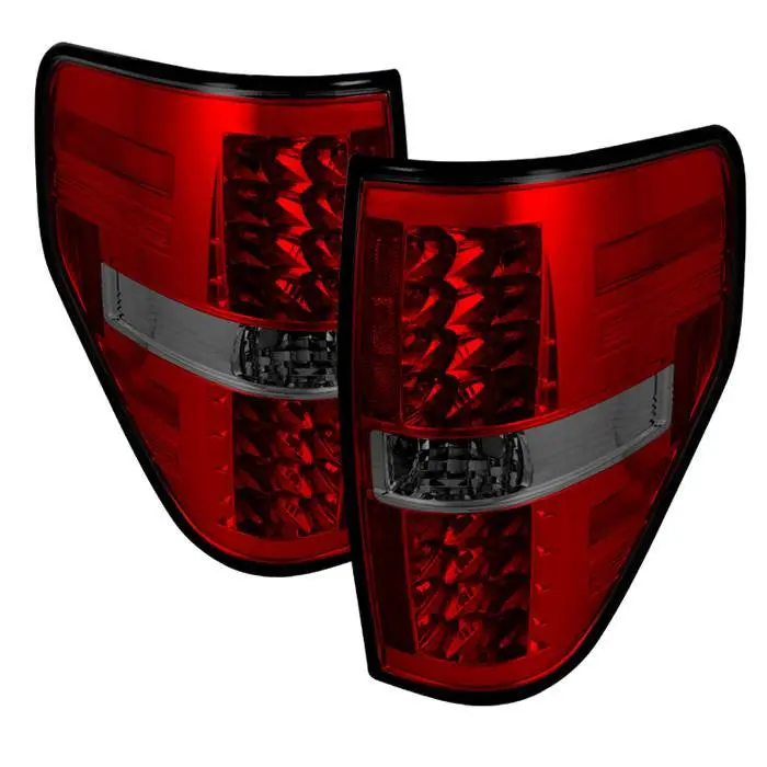 Spyder 09-14 Ford F150 Led Tail Lights Red Smoked 1