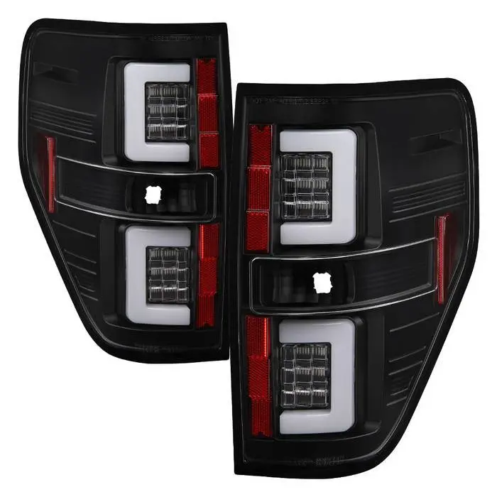 Spyder 09-14 Ford F150 V2 Tail Lights Led Bar Black 1