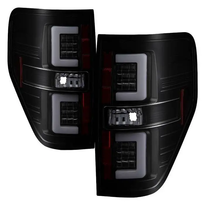 Spyder 09-14 Ford F150 V2 Tail Lights Led Bar Smoked 1