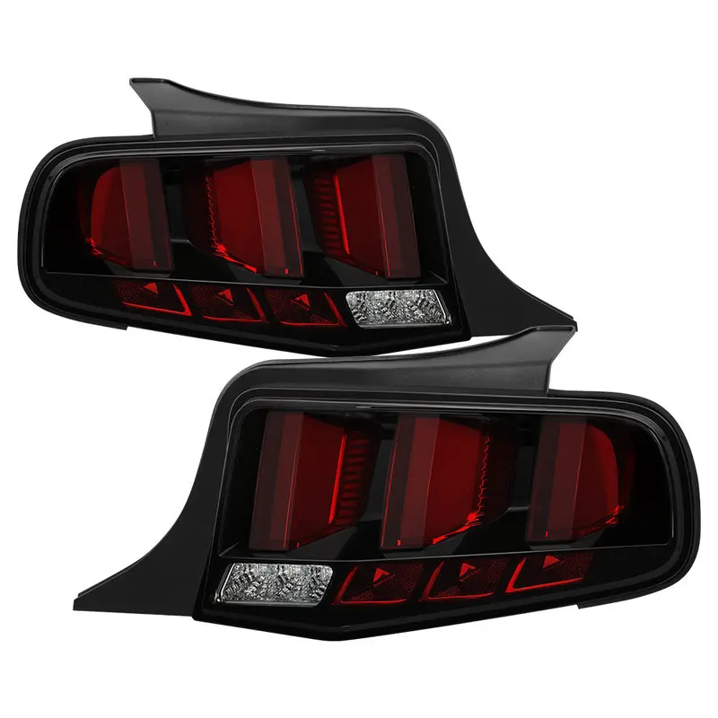 Spyder 10-12 Ford Mustang Tail Lights Sequential Led Bar Black 1